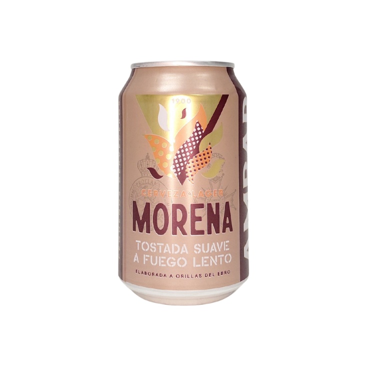 Cerveza tostada morena.Ambar.Bote 33 CL 