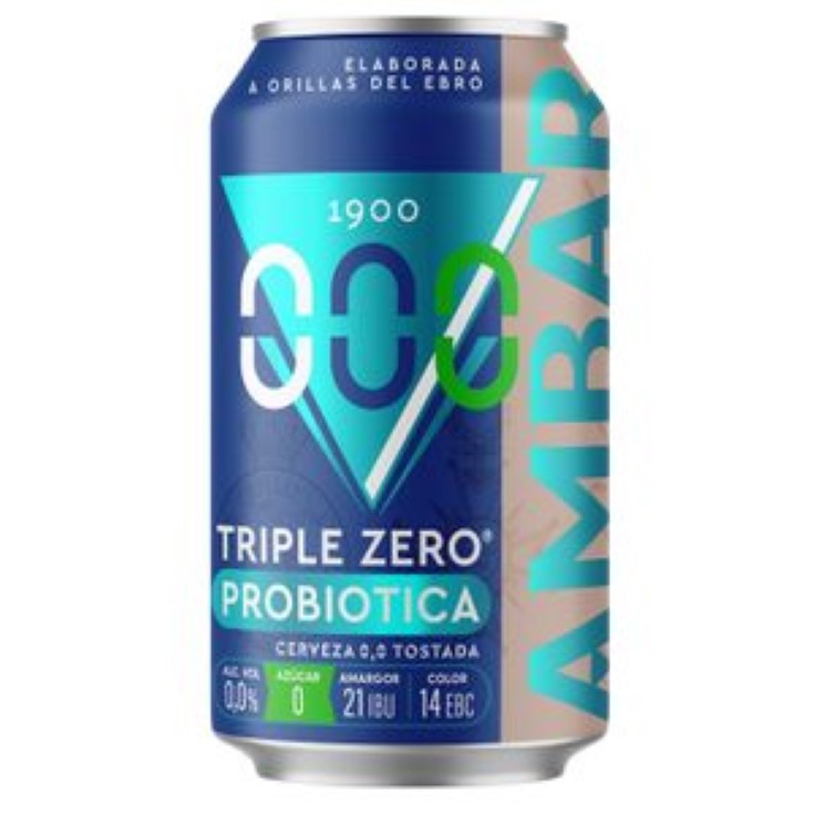 Cerveza tostada triple Zero probiótica - 33cl
