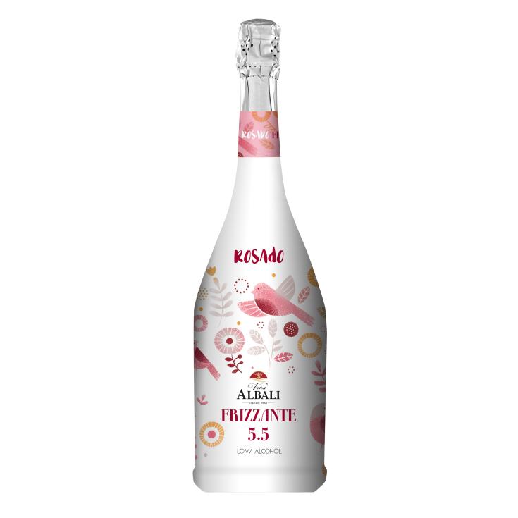 Vino rosado frizzante bajo en alcohol - 75cl