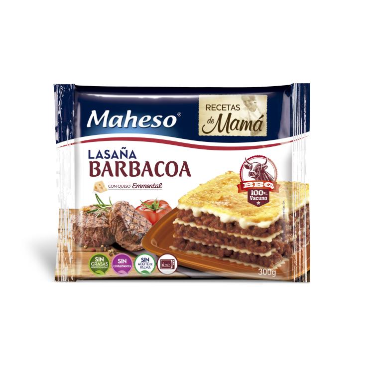 Lasaña barbacoa queso emmental 300g