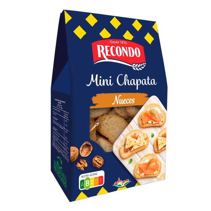 Mini chapata con Nueces - Recondo - 100g Mini chapata con Nueces - Recondo - 100g