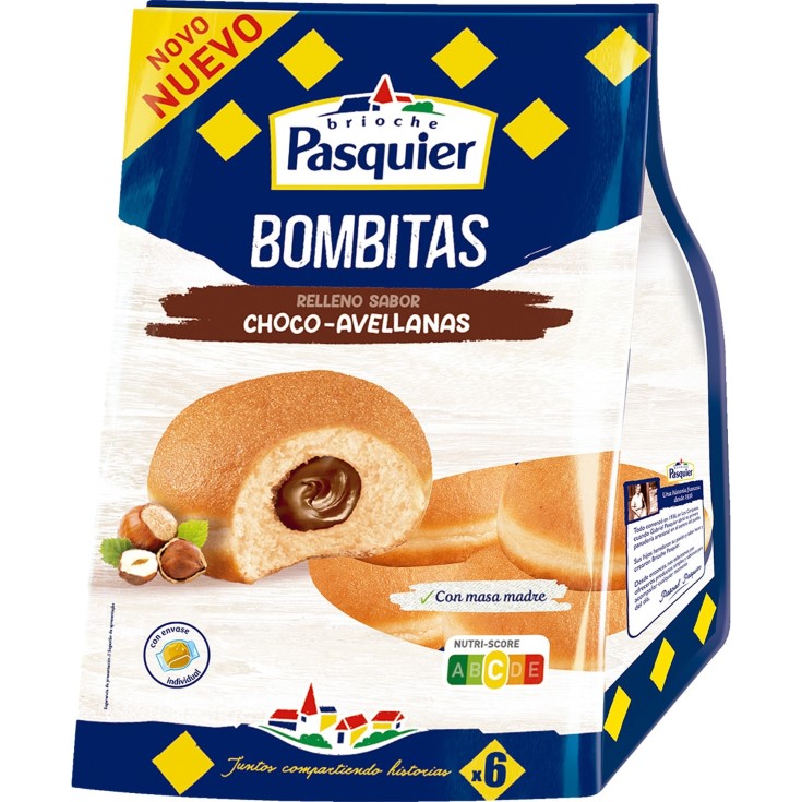 Bombitas relleno de crema de chocolate y avellanas 