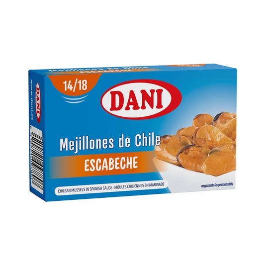 Mejillones en escabeche de Chile 14-18 piezas