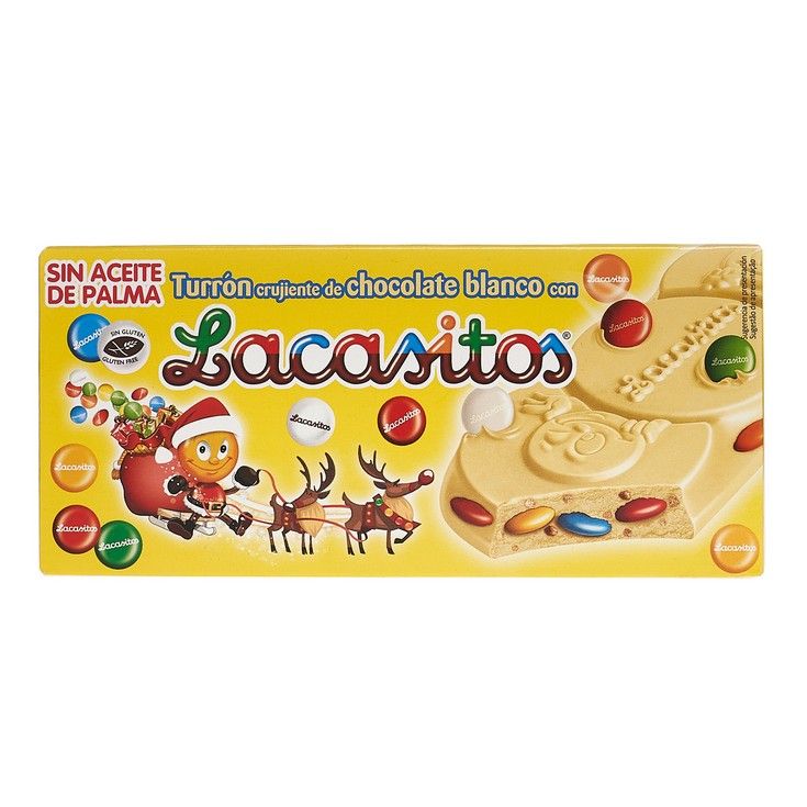 Turrón crujiente chocolate blanco - Lacasitos - 215g