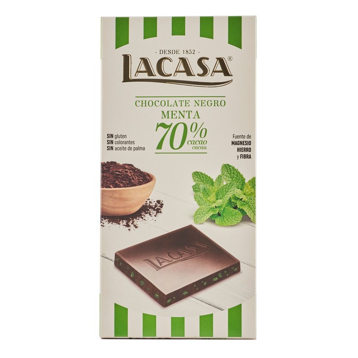 Chocolate Negro Menta 70% 100g