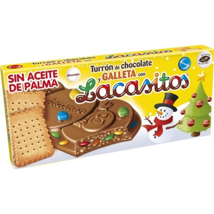 Turrón chocolate y galleta - Lacasitos - 215g