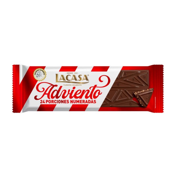 Turrón de chocolate crujiente calendario de adviento - 250g