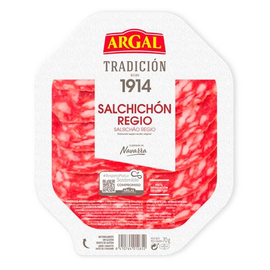 Salchichón regio - Argal - 70g
