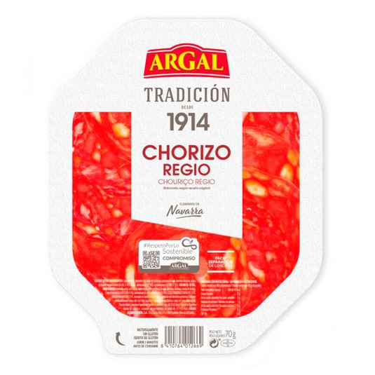 Chorizo Regio Plato - Argal - 70g