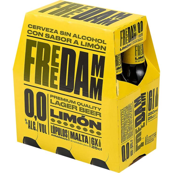 Cerveza sin alcohol sabor limón 6x25cl