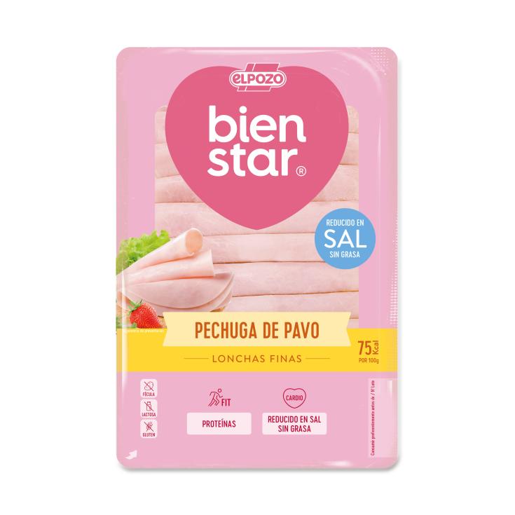 Pechuga de Pavo Sin Sal Bienstar- El Pozo - 75g