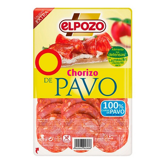 Chorizo de Pavo Lonchas 80g