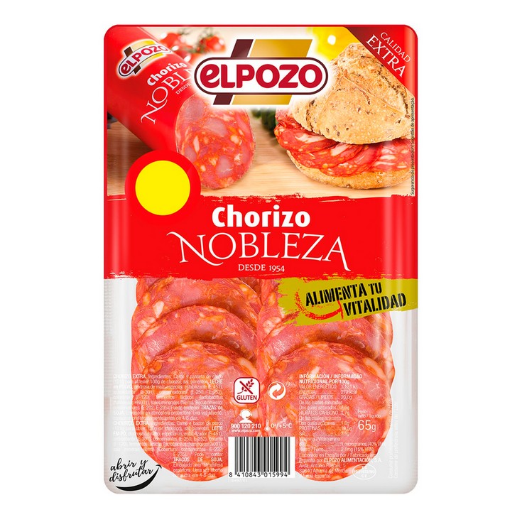 Chorizo nobleza extra El Pozo - 75g