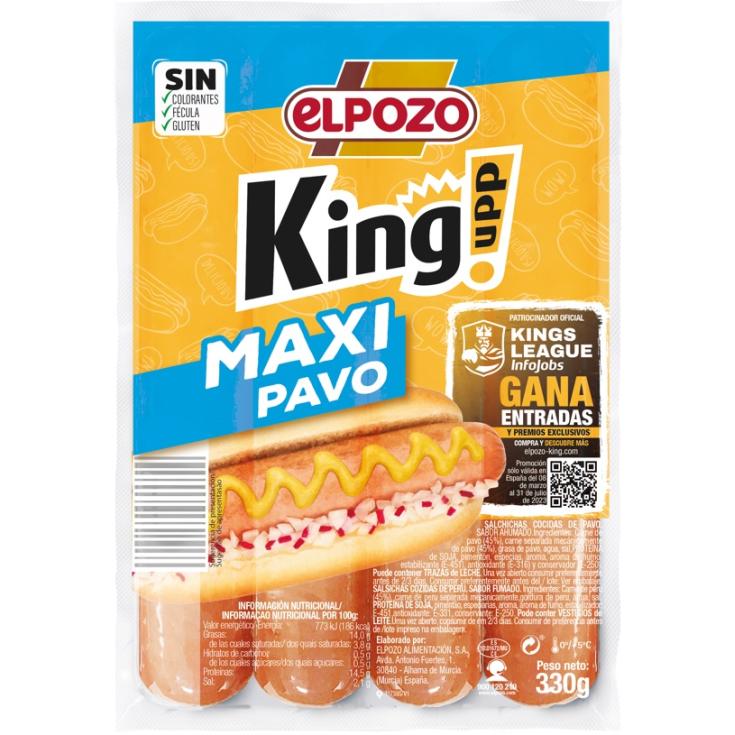 Salchichas pechuga de pavo El Pozo King - 330g