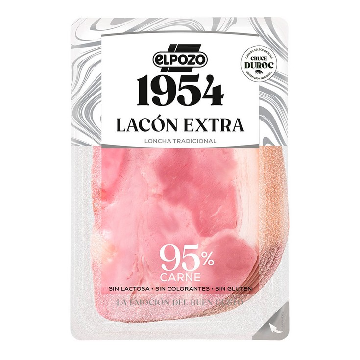 Lacón extra raza Duroc lonchas - El Pozo - 150g