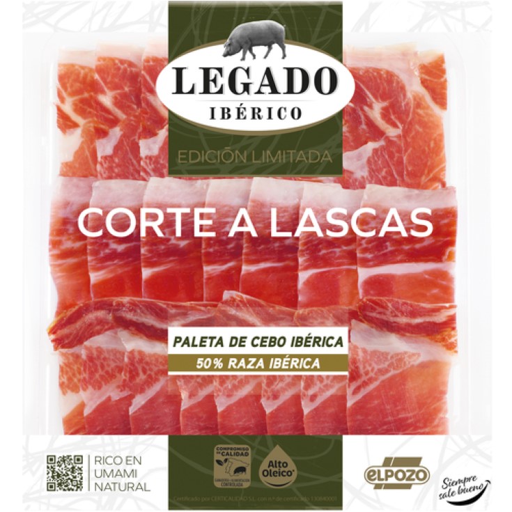 Paleta ibérica corte a lascas Legado - 90g