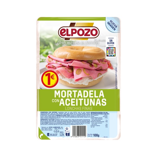 Mortadela con Aceitunas en lonchas 110g 