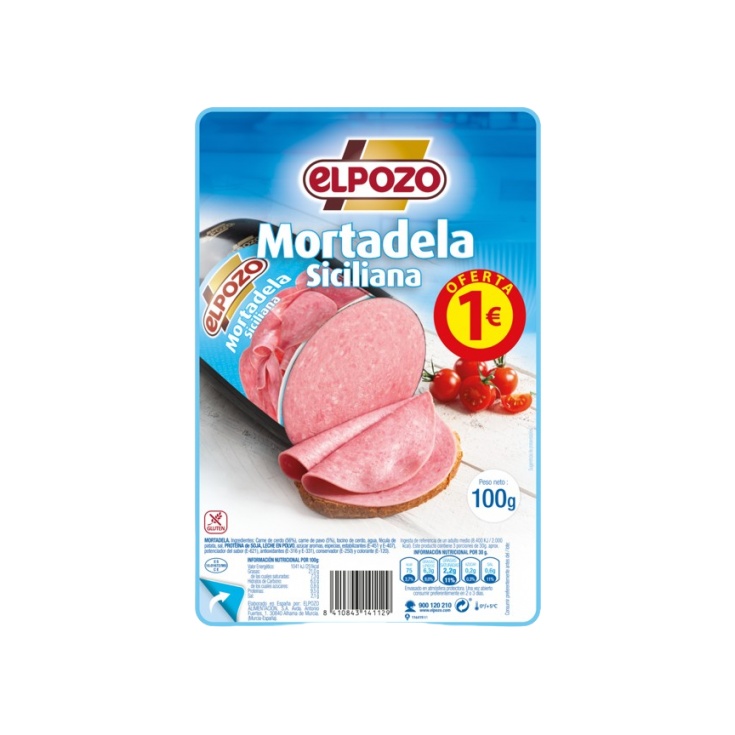 Mortadela Siciliana Lonchas 110g 