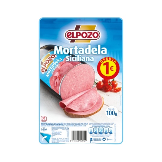 Mortadela Siciliana Lonchas 110g 