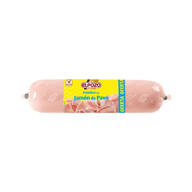 Fiambre de jamón de pavo sin gluten envase 400 g Fiambre de jamón de pavo sin gluten envase 400 g