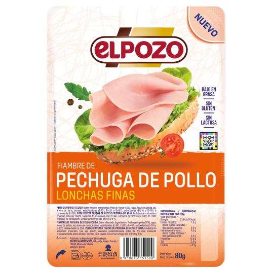 Pechuga de pavo El pozo - 80g