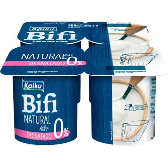 Yogur Natural Desnatado Bifi 4x125g