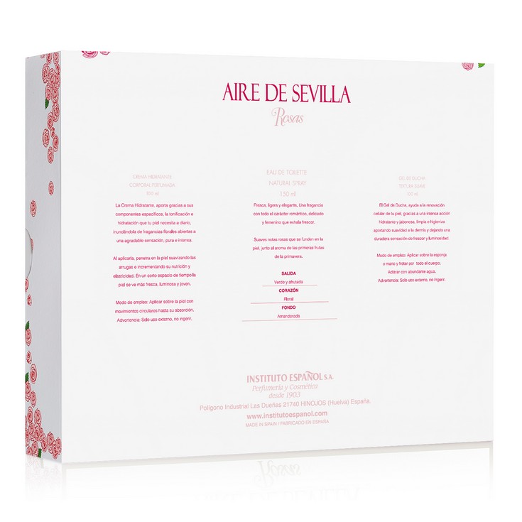 Set de Perfume Mujer Aire Sevilla Rosas 3 Piezas