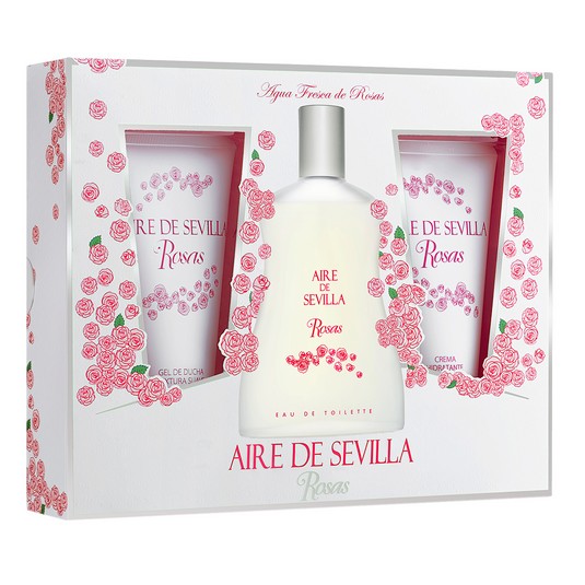 Set de Perfume Mujer Aire Sevilla Rosas 3 Piezas