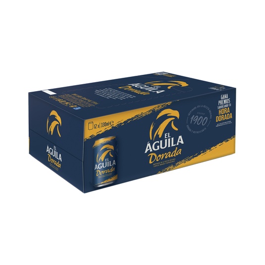 Cerveza rubia especial pack 12 latas 33 cl