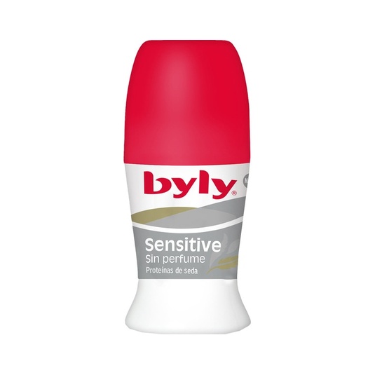 Desodorante roll-on Sensitive sin perfume con seda