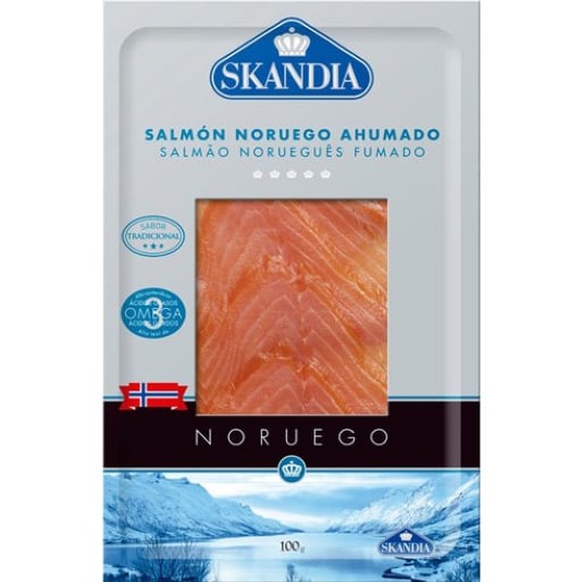 Salmón ahumado Noruego Skandia - 100g