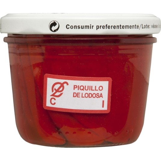 Pimientos del piquillo enteros extra asados pelados a mano