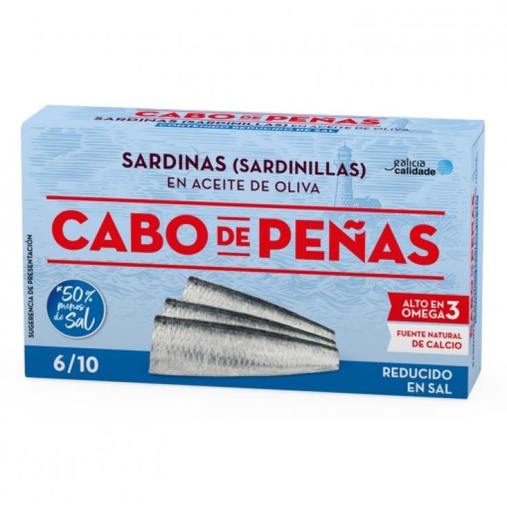 Sardinillas en aceite de oliva baja en sal 60g