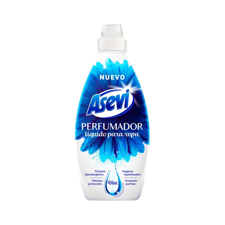 Perfumador líquido para ropa Blue 36 dosis botella 720 ml Perfumador líquido para ropa Blue 36 dosis botella 720 ml