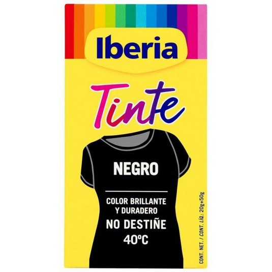 Tinte para ropa color negro 40º - Iberia Protect - 2 uds