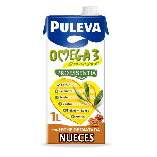 Leche Desnatada con Nueces Omega 3 - Puleva - 1l