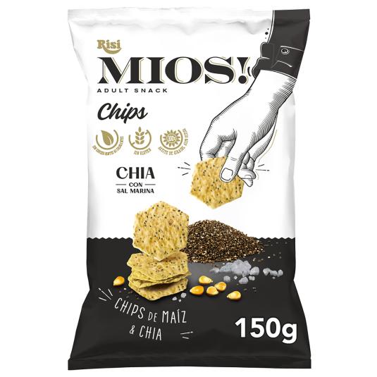 Chips de maíz y chia con sal marina Mios! Risi - 150g