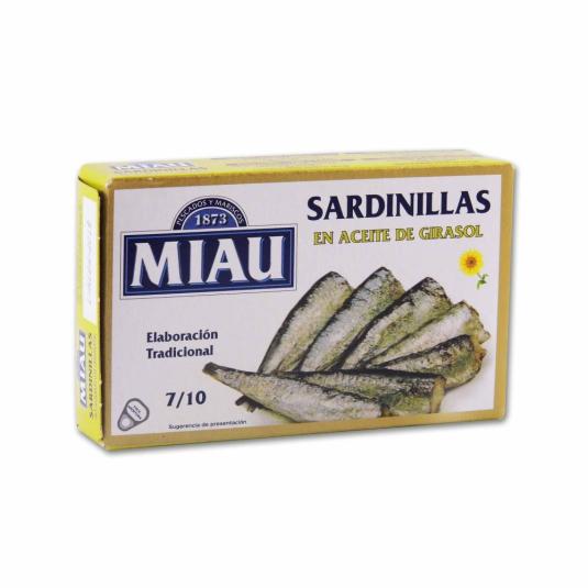 Sardinillas en Aceite de girasol Miau - 85g