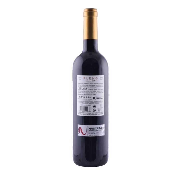 Vino tinto reserva D.O Navarra 75cl