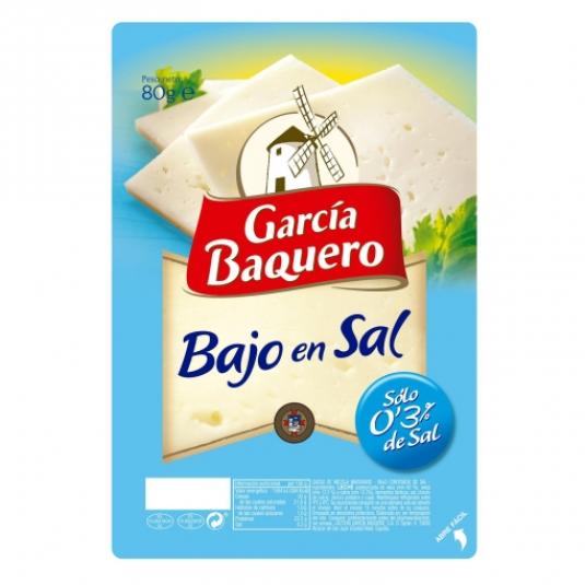 Queso en Lonchas Bajo en Sal 80g