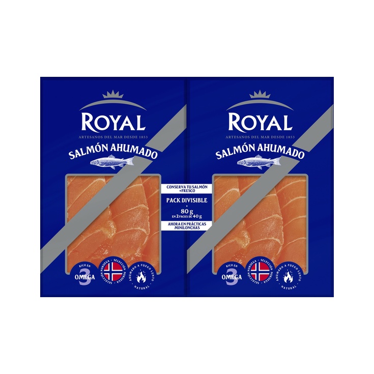 SALMÓN AHUMADO pack 2 x 40 g.