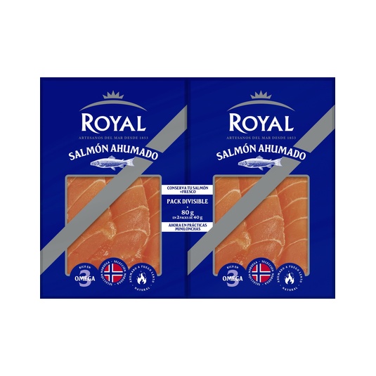 SALMÓN AHUMADO pack 2 x 40 g.