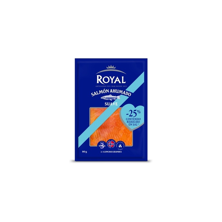 Salmón Ahumado suave Royal 80 gr