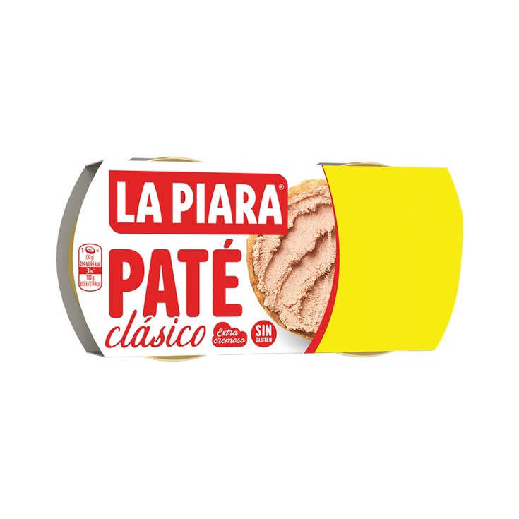 Paté clásico extra cremoso sin gluten pack 2 latas 75 g