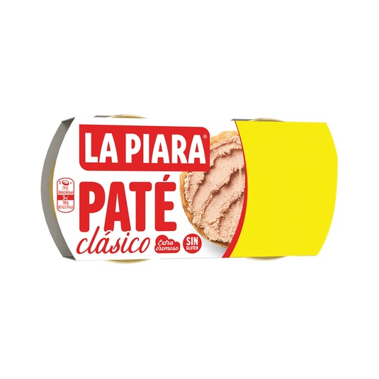 Paté clásico extra cremoso sin gluten pack 2 latas 75 g