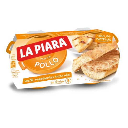 Paté de pollo 2x75g