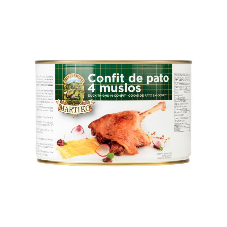 Muslos de pato en confit 4 uds 940g Muslos de pato en confit 4 uds 940g