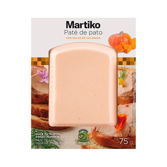 Paté de pato con dulce de calabaza sin gluten envase 75 g