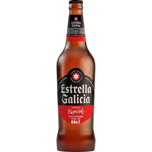 Cerveza rubia Estrella Galicia - 66cl