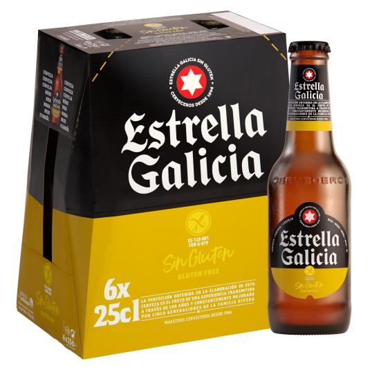 Cerveza sin gluten - Estrella Galicia - 6x 25cl